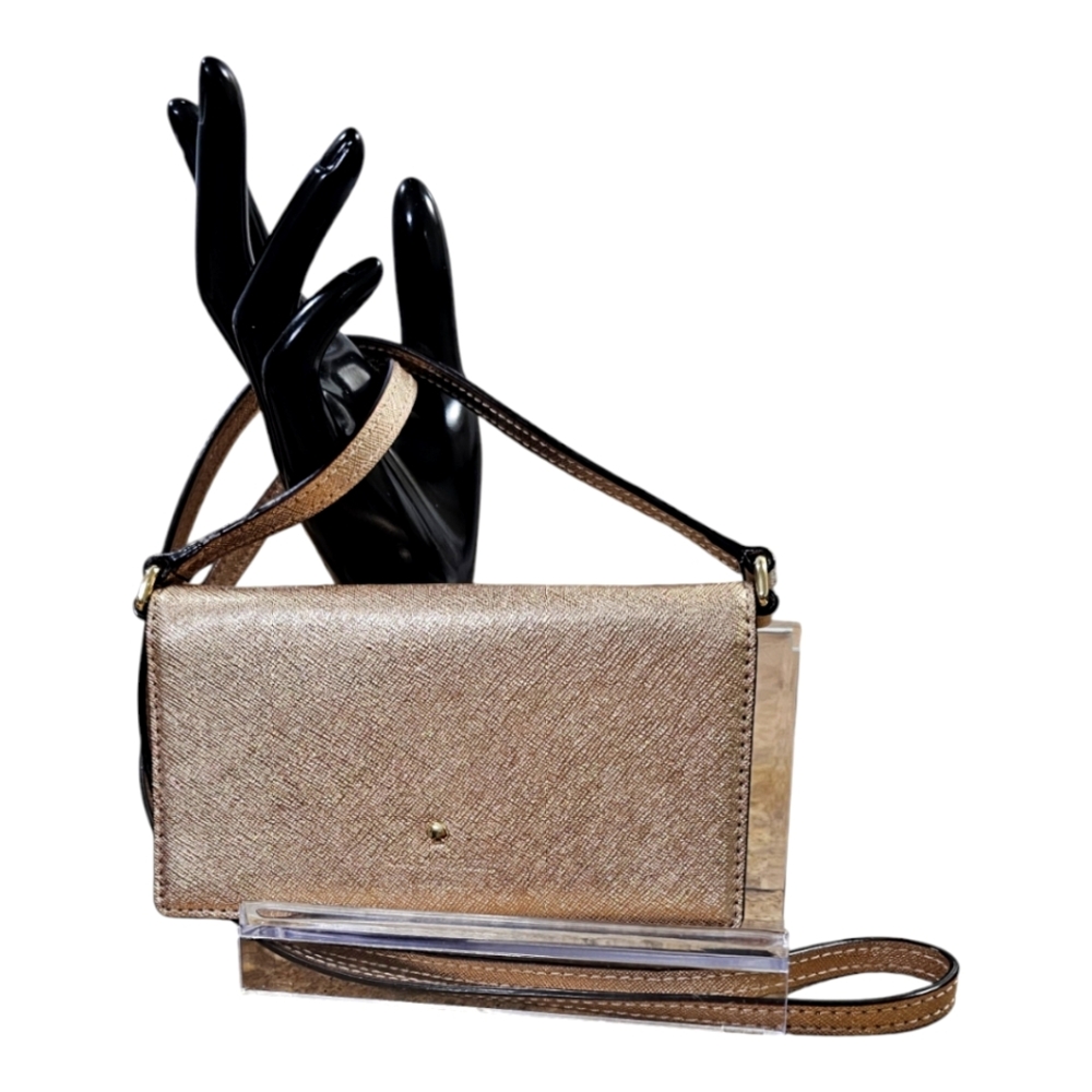 KATE SPADE Rose Gold Mini Crossbody Wallet - Picture 5 of 10